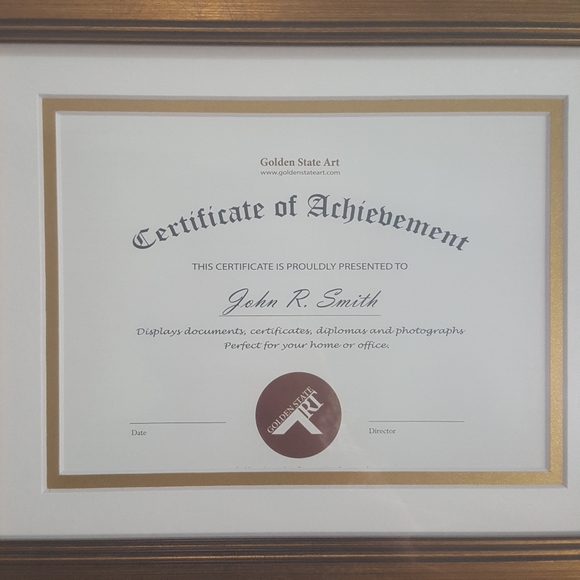 Golden State Art Achievement Frame Matted - Picture 2 of 11